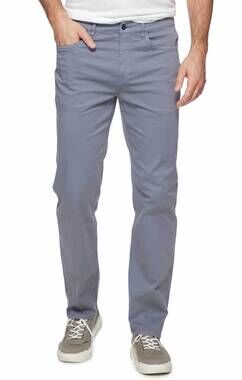 NEW FLAGS & ANTHEM louisville 5-pocket straight fit pants in grey